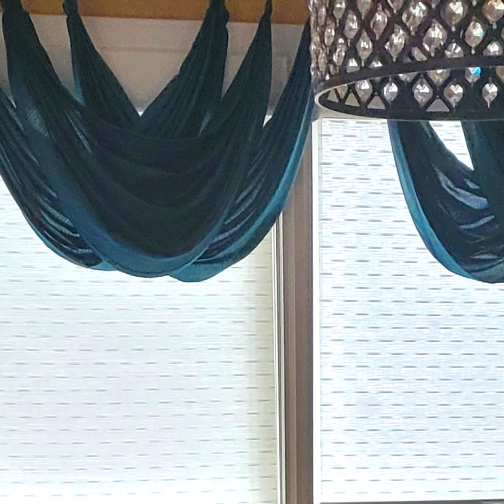 Royal Velvet  green window valances 15 pieces